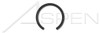 M65 DIN 7993B, Metric, Internal Snap Rings, Spring Steel M65 DIN 7993B, Metric, Internal Snap Rings, Spring Steel