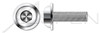 M10-1.5 X 12mm ISO 7380-2, Metric, Flanged Button Head Hex Socket Cap Screws, A2 Stainless Steel