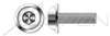 M10-1.5 X 22mm ISO 7380-2, Metric, Flanged Button Head Hex Socket Cap Screws, A2 Stainless Steel