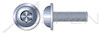 M4-0.7 X 6mm ISO 7380-2, Metric, Flanged Button Head Hex Socket Cap Screws, Class 10.9 Steel, Zinc Plated