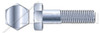 1/2"-13 X 3/4" Hex Head Cap Screws Bolts, Grade 2 Steel, Zinc