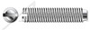 M3-0.5 X 10mm DIN 551 / ISO 4766, Metric, Slotted Set Screws, Flat Point, A2 Stainless Steel