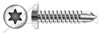 M4.8 X 22mm DIN 7504 Type M, Metric, Self-Drilling Screws, Pan 6-Lobe Drive, A2 Stainless Steel