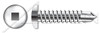 M4.8 X 13mm DIN 7504 Type M, Metric, Self-Drilling Screws, Pan Square Drive, A2 Stainless Steel