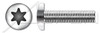 M5-0.8 X 10mm DIN 7500 Type CE, Metric, Thread Rolling Screws, Pan 6-Lobe Drive, A2 Stainless Steel