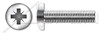 M4-0.7 X 10mm DIN 7500 Type CE, Metric, Thread Rolling Screws, Pan Pozidriv Alternative Drive, A2 Stainless Steel