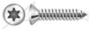 M6.3 X 50mm DIN 7983 / ISO 7051, Metric, Self-Tapping Sheet Metal Screws, Oval 6-Lobe Drive, Full Thread, A2 Stainless Steel