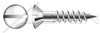 M4 X 30mm DIN 95, Metric, Wood Screws, Oval Slot Drive, A4 Stainless Steel