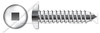 M4.2 X 45mm DIN 7981 / ISO 7049, Metric, Self-Tapping Sheet Metal Screws, Pan Square Drive, Full Thread, A2 Stainless Steel