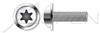 M3-0.5 X 16mm ISO 7380-2, Metric, Flanged Button Head Cap Screws, 6-Lobe Drive, A2 Stainless Steel