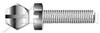 M6-1.0 X 40mm DIN 933, Metric, Hex Head Cap Screws Bolts, Slotted Drive, Full Thread, A4 Stainless Steel