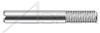 M6-1.0 X 12mm Slotted Set Screws, Partially Threaded, DIN 427 / ISO 2342, A4 Stainless Steel