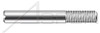 M6-1.0 X 20mm Slotted Set Screws, Partially Threaded, DIN 427 / ISO 2342, A4 Stainless Steel