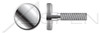 M4-0.7 X 20mm DIN 653, Metric, Thumb Screws, Knurled Flat Head, Low Type, AISI 303 Stainless Steel (18-8)