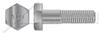 1/2"-13 X 4" Heavy Structural Hex Bolts, Coarse Thread, Hot Dip Galvanized