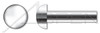 M5 X 35mm DIN 660, Metric, Solid Rivets, Round Head, A2 Stainless Steel