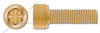#10-24 X 1-1/4" Socket Cap Screws, Hex Drive, Alloy Steel, Yellow Cadmium Plated, MS16997, DFARS