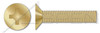 #10-32 X 1-3/8" Machine Screws, Flat 100 Degree Countersunk Head with Phillips Drive, Steel, Yellow Cadmium Plating, MS24693, DFARS