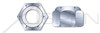 5/16"-18, THK=9/16", A/F=7/16" Hex Nylon Insert Stop Lock Nuts, NU Heavy Full Series, Steel, Zinc Plated