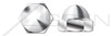 3/8"-16, THK=1/2", A/F=5/8" Acorn Cap Dome Nuts, Closed End, Low Crown, Steel, Nickel Plated