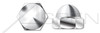 7/8"-9 Acorn Cap Dome Nuts, Closed End, Low Crown, Steel, Nickel Plated