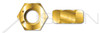 1/4"-28 Hex Finished Nuts, UNF Fine Thread, Grade 8 Steel, Yellow Zinc
