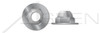 3/8"-16 Acorn Cap Dome Nuts, Open End, Washer Based, Zamac #3 Zinc Alloy