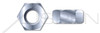 9/16"-18 Hex Finished Nuts, Steel, Zinc Plated