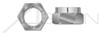 #10-24 Flex Type Lock Nuts, Light Hex, Thin Height, Steel, Cadmium Plated and Waxed