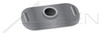 1/4"-20 Tab Type Weld Nuts, Multi Ribbed Projections, Center Hole, C1006-C1010 Steel