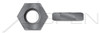 5/8"-18 Thin Hex Jam Nuts, Steel, Plain