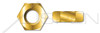 1/4"-28 Hex Machine Screw Nuts, Brass