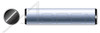 1" X 2" Solid Dowel Pins, Ground to 0.0002", Alloy Steel, Made in U.S.A.