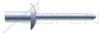 5/32", Grip=0.02"-0.12" Blind Rivets, Steel Body / Steel Pin, Closed End