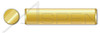 1/8" X 1/2" Solid Dowel Pins, Brass