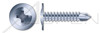 #10 X 1-1/4" Self-Drilling Screws, Modified Truss Phillips Drive, Steel, Zinc Plated and Baked