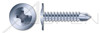 #10 X 1-3/4" Self-Drilling Screws, Modified Truss Phillips Drive, Steel, Zinc Plated and Baked