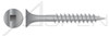 #10 X 4" Deck Screws, Bugle Square Drive, Coarse Thread, Sharp Point, Steel, Dacrotized Finish