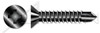 #10 X 1" Self-Drilling Screws, Flat Phillips Drive, Steel, Black Oxide and Oil