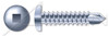 #12 X 3" Self-Drilling Screws, Pan Square Drive, Steel, Zinc Plated and Baked