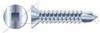 #10 X 1" Self-Drilling Screws, Flat Square Drive, Steel, Zinc Plated and Baked