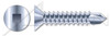 #14 X 1" Self-Drilling Screws, Flat Square Drive, Steel, Zinc Plated and Baked