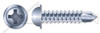 #8 X 3/4" Self-Drilling Screws, Round Washer Head Phillips Drive, Steel, Zinc Plated and Baked