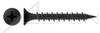 #8 X 1-1/2" Hi-Lo Thread Drywall Screws, Bugle Head with Phillips Drive, Black Phosphate Coated Steel #8 X 1-1/2" Hi-Lo Thread Drywall Screws, Bugle Head with Phillips Drive, Black Phosphate Coated Steel