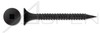 #10 X 1" Drywall Screws, Bugle Head with Square Drive, Coarse Threading, Black Phosphate Coated Steel #10 X 1" Drywall Screws, Bugle Head with Square Drive, Coarse Threading, Black Phosphate Coated Steel