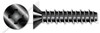 #4 X 1/2" Hi-Lo Self-Tapping Sheet Metal Screws, Flat Phillips Drive, Full Thread, Steel, Black Oxide