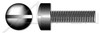 5/16"-18 X 1" Machine Screws, Fillister Slot Drive, Full Thread, Steel, Black Oxide
