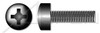 #4-40 X 5/16" Machine Screws, Fillister Phillips Drive, Full Thread, Steel, Black Oxide