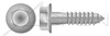 1/4" X 1" Hex Head Lag Screw Bolts, Indented Hex Flange, Steel, Hot Dip Galvanized