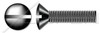 #8-32 X 1/2" Machine Screws, Oval Slot Drive, 82 Degree Countersink, Full Thread, Steel, Black Oxide